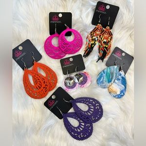 Fashion Earrings bulk lot 6 pair